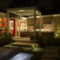 Patio and Fountain View at Night